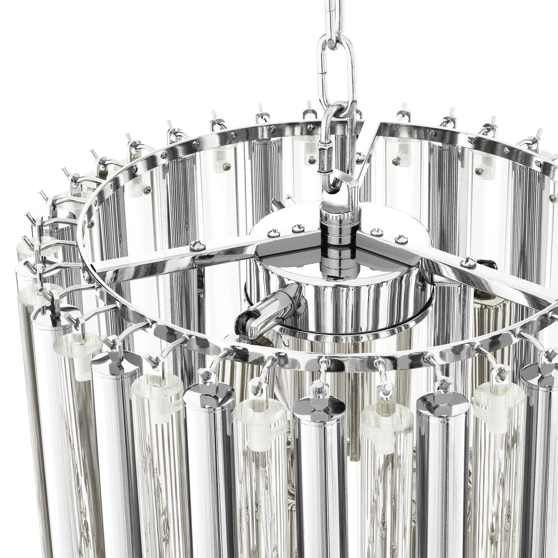Gigi Modern Glass Chandelier [S/L] - [Gold/Nickel] - Image 10