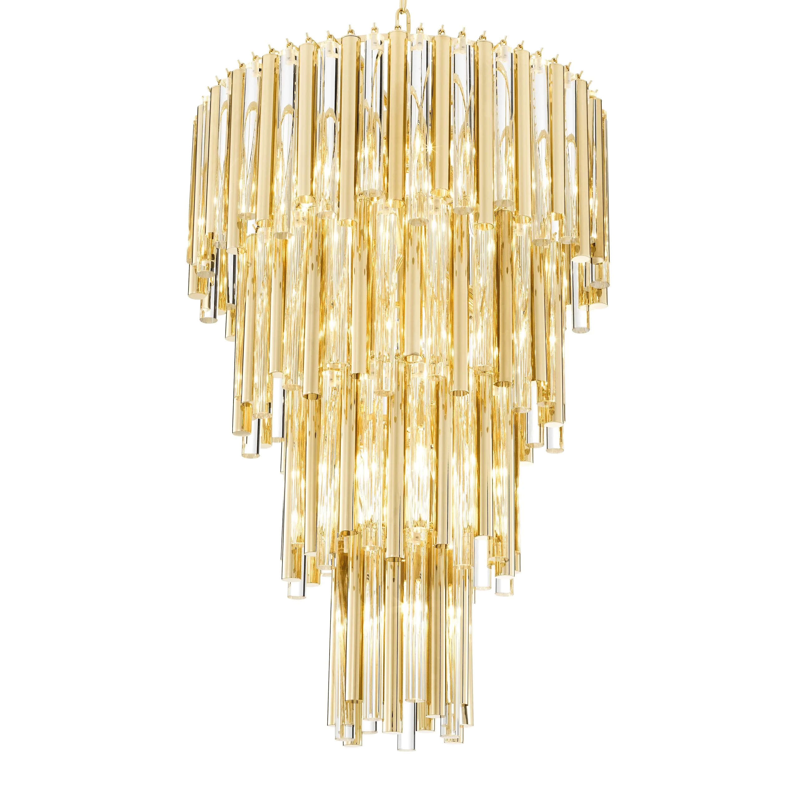Gigi Modern Glass Chandelier [S/L] - [Gold/Nickel] - Image 13
