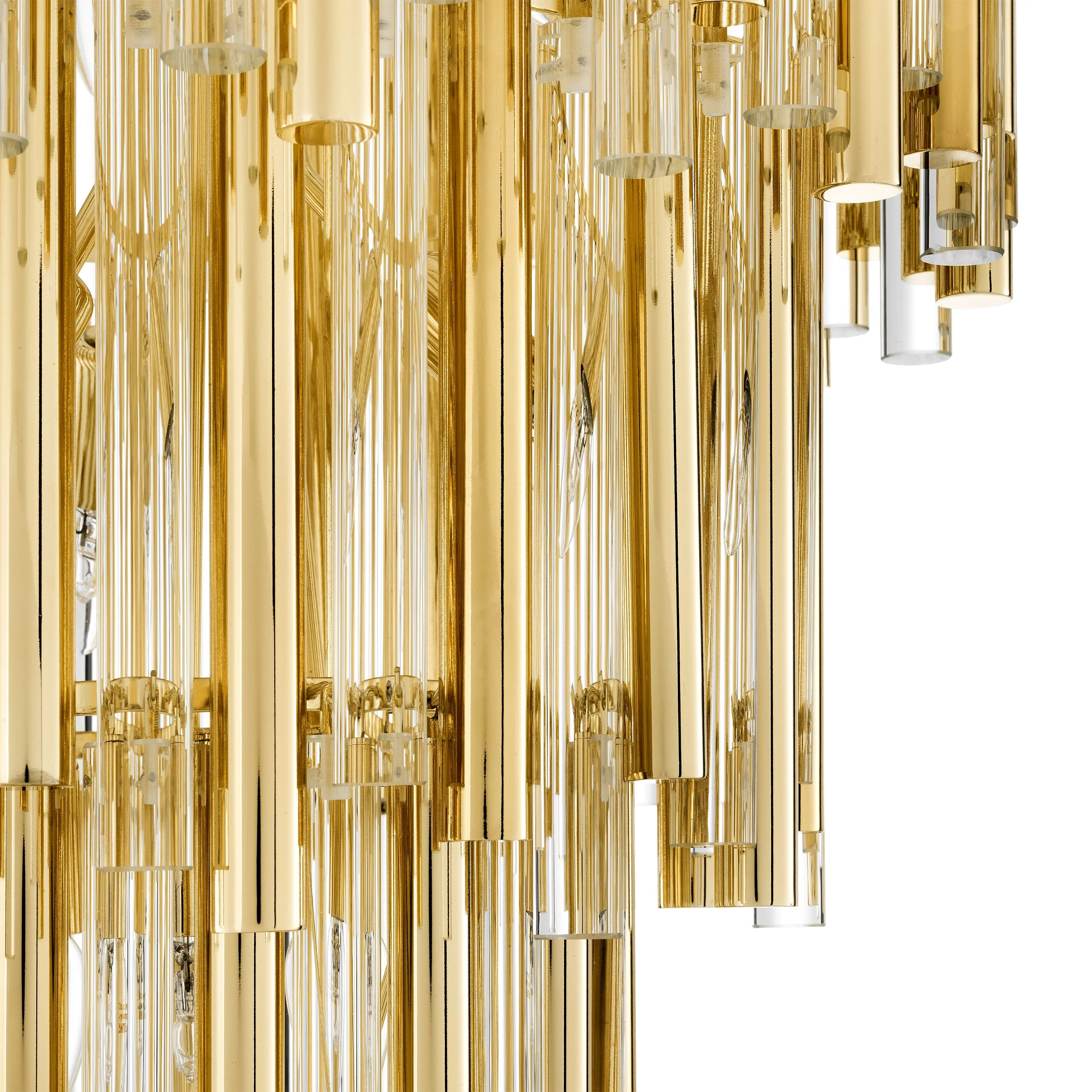 Gigi Modern Glass Chandelier [S/L] - [Gold/Nickel] - Image 15