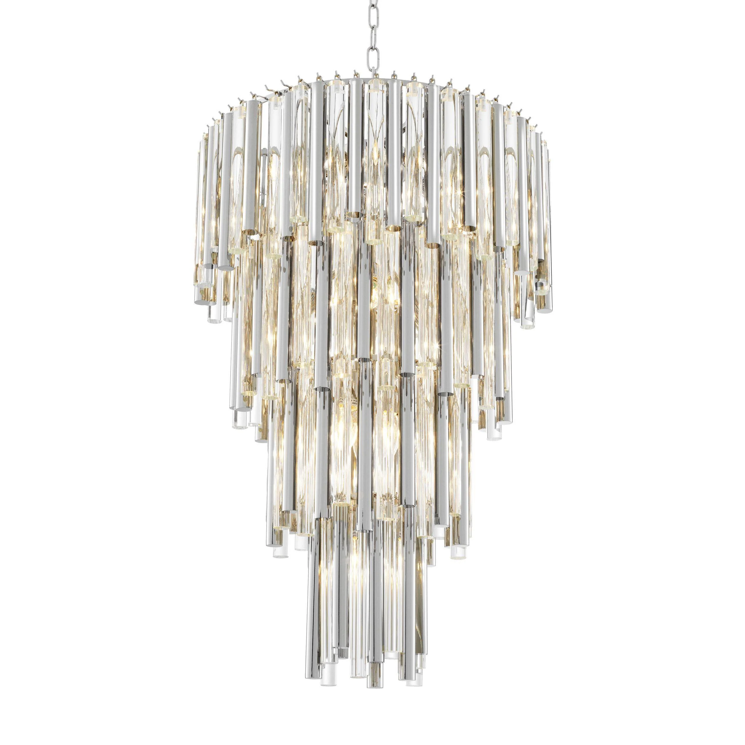 Gigi Modern Glass Chandelier [S/L] - [Gold/Nickel] - Image 18