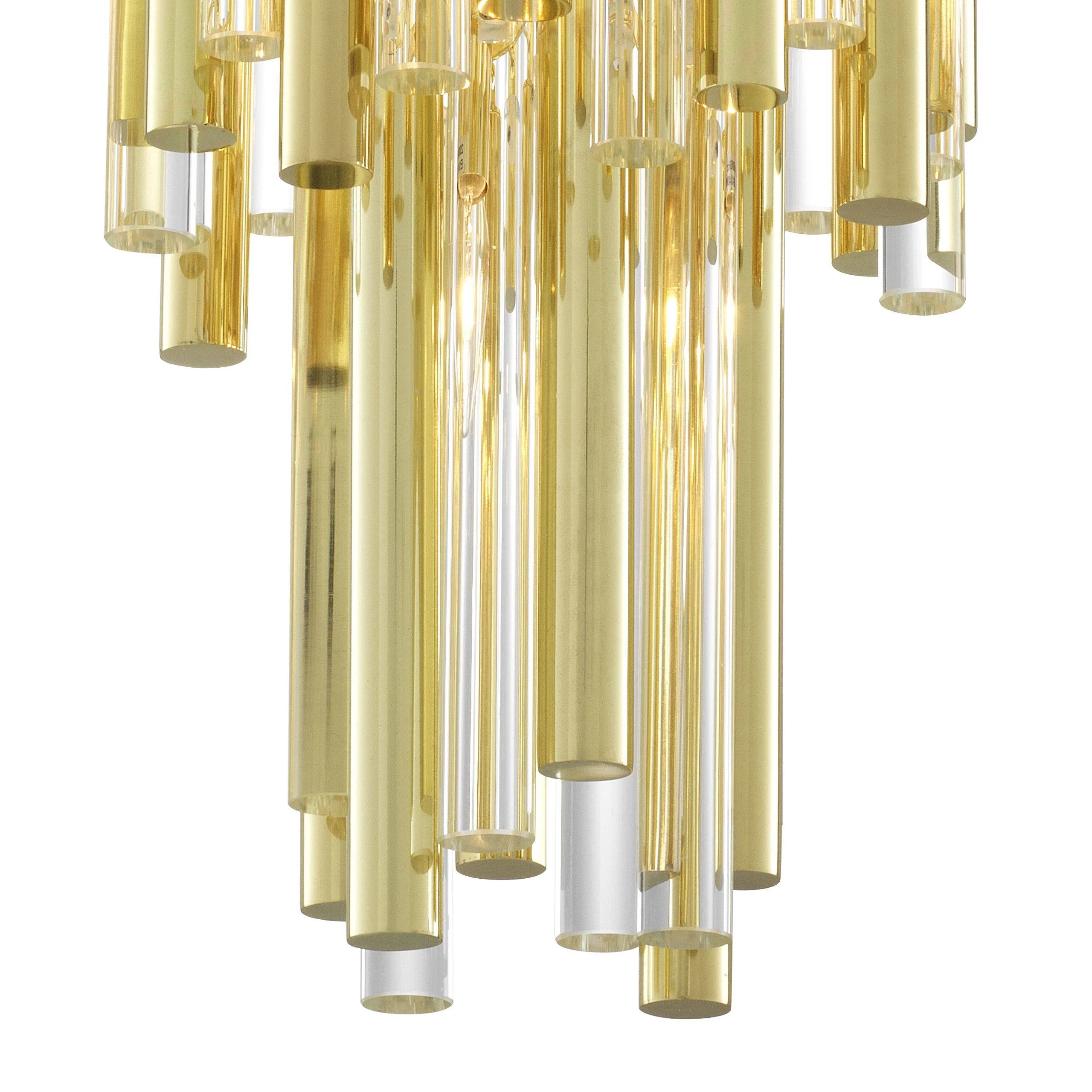 Gigi Modern Glass Chandelier [S/L] - [Gold/Nickel] - Image 5