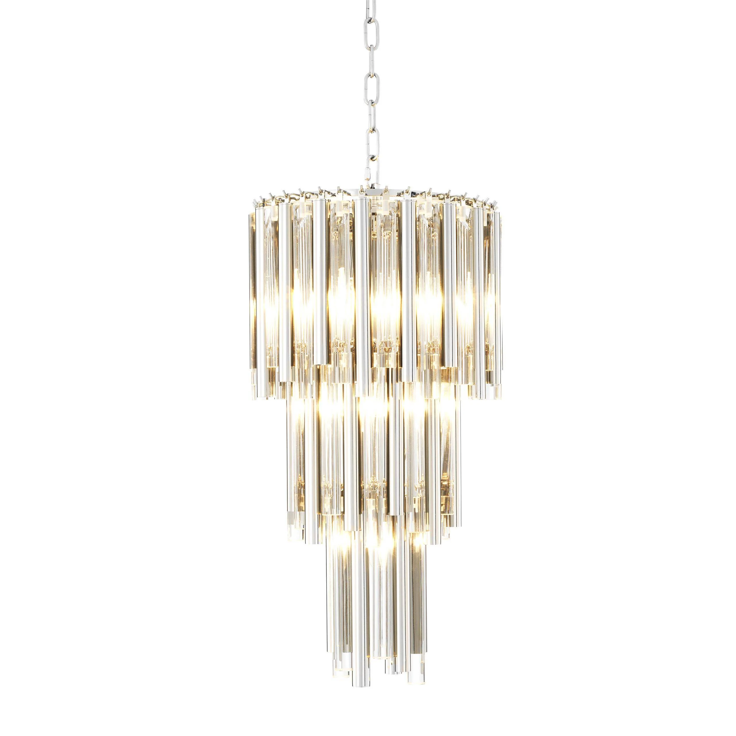 Gigi Modern Glass Chandelier [S/L] - [Gold/Nickel] - Image 7