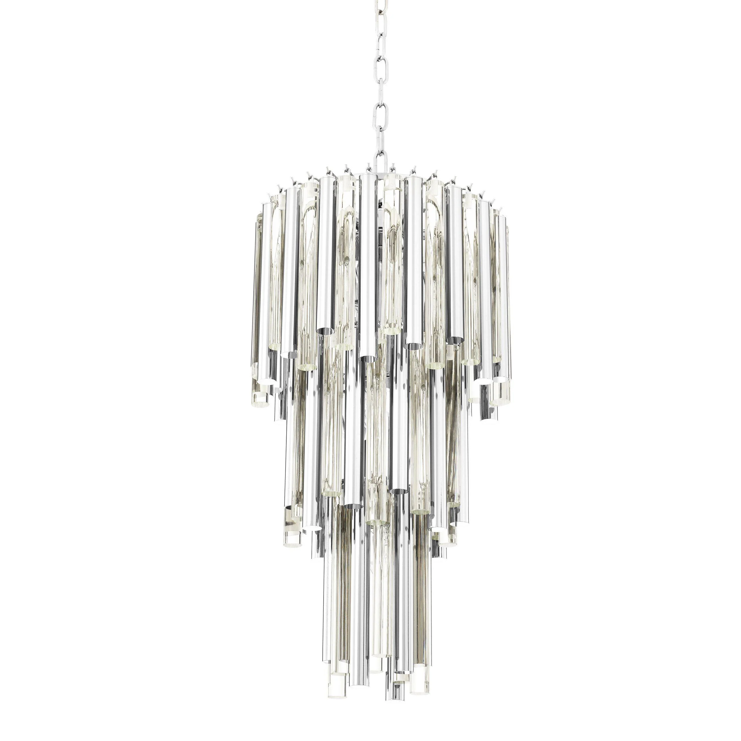 Gigi Modern Glass Chandelier [S/L] - [Gold/Nickel] - Image 9