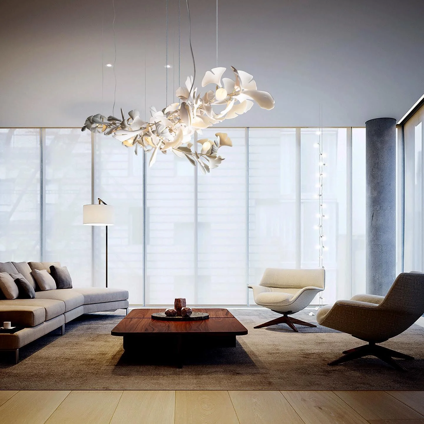 Gingko Chandelier A - Image 20