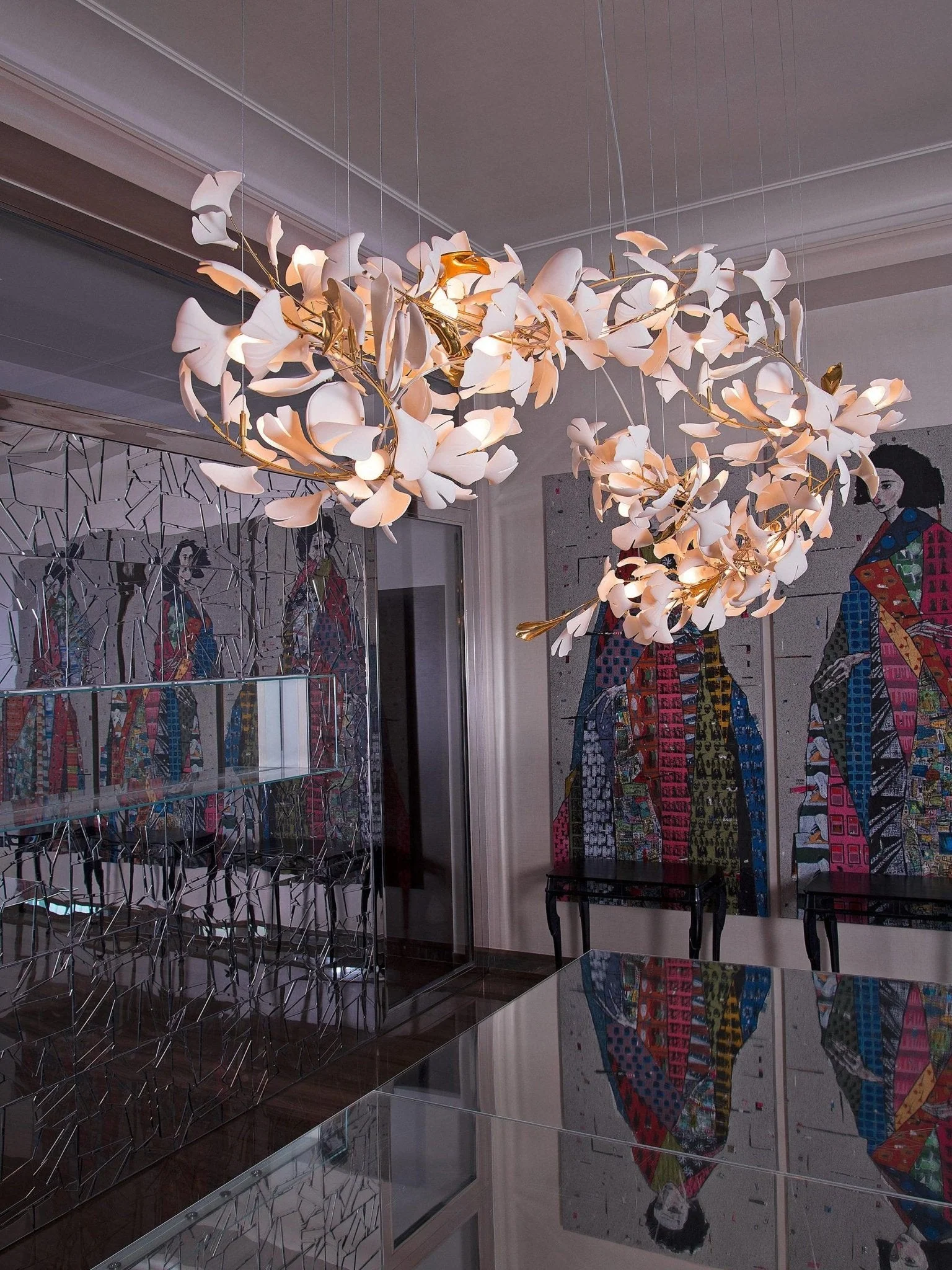 Gingko Chandelier E - Image 31