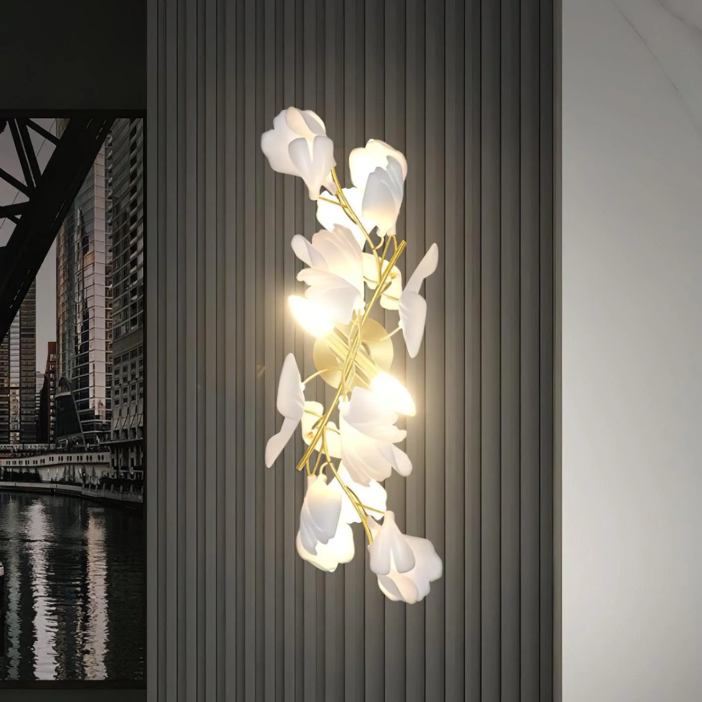Gingko Flowers Plug-in Wall Lamp - Image 6