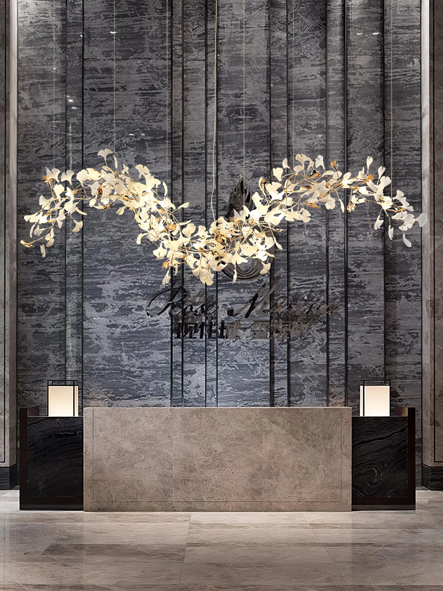 Ginkgo Tip Tlying Chandelier - Image 17