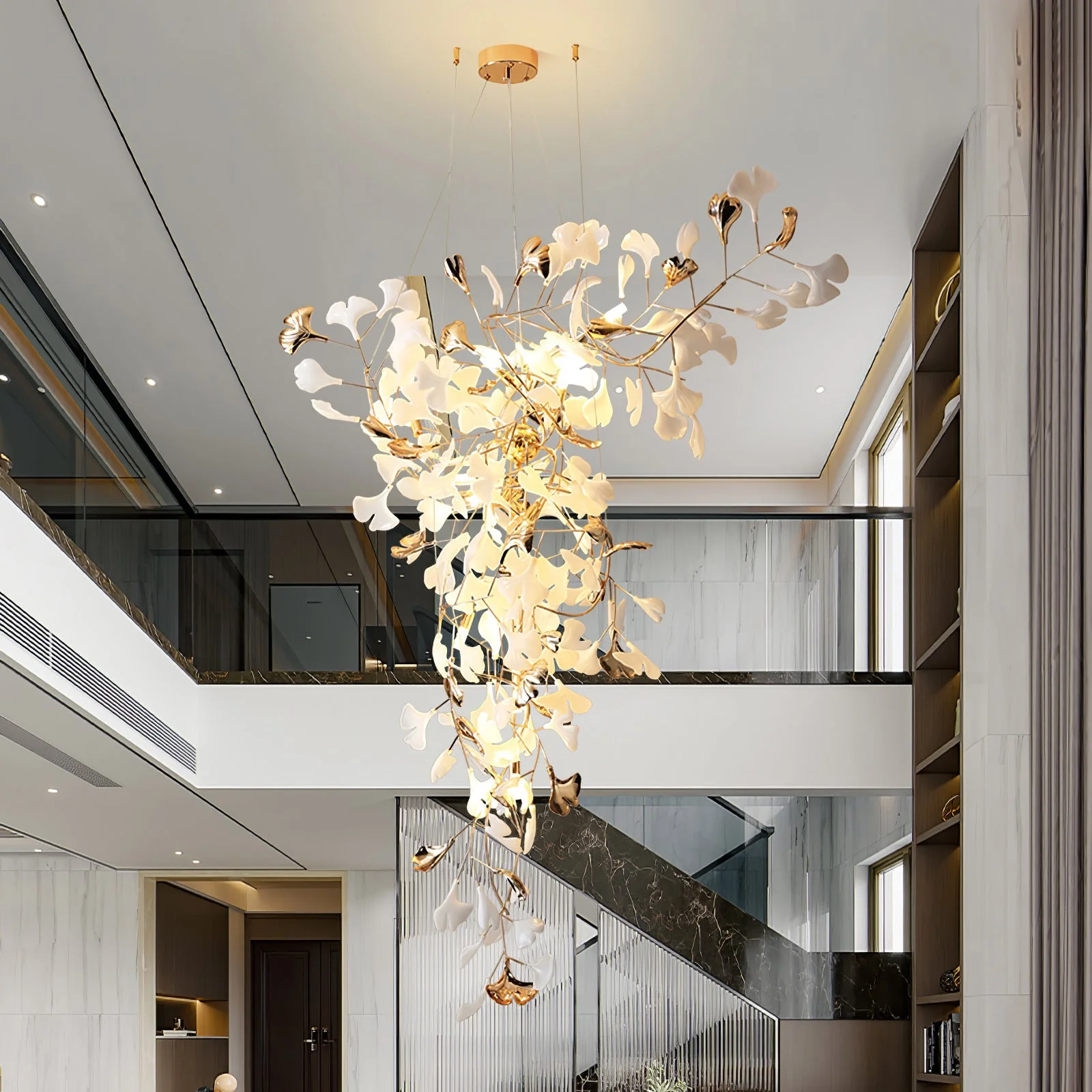 Ginkgo Tip Tlying Chandelier - Image 22