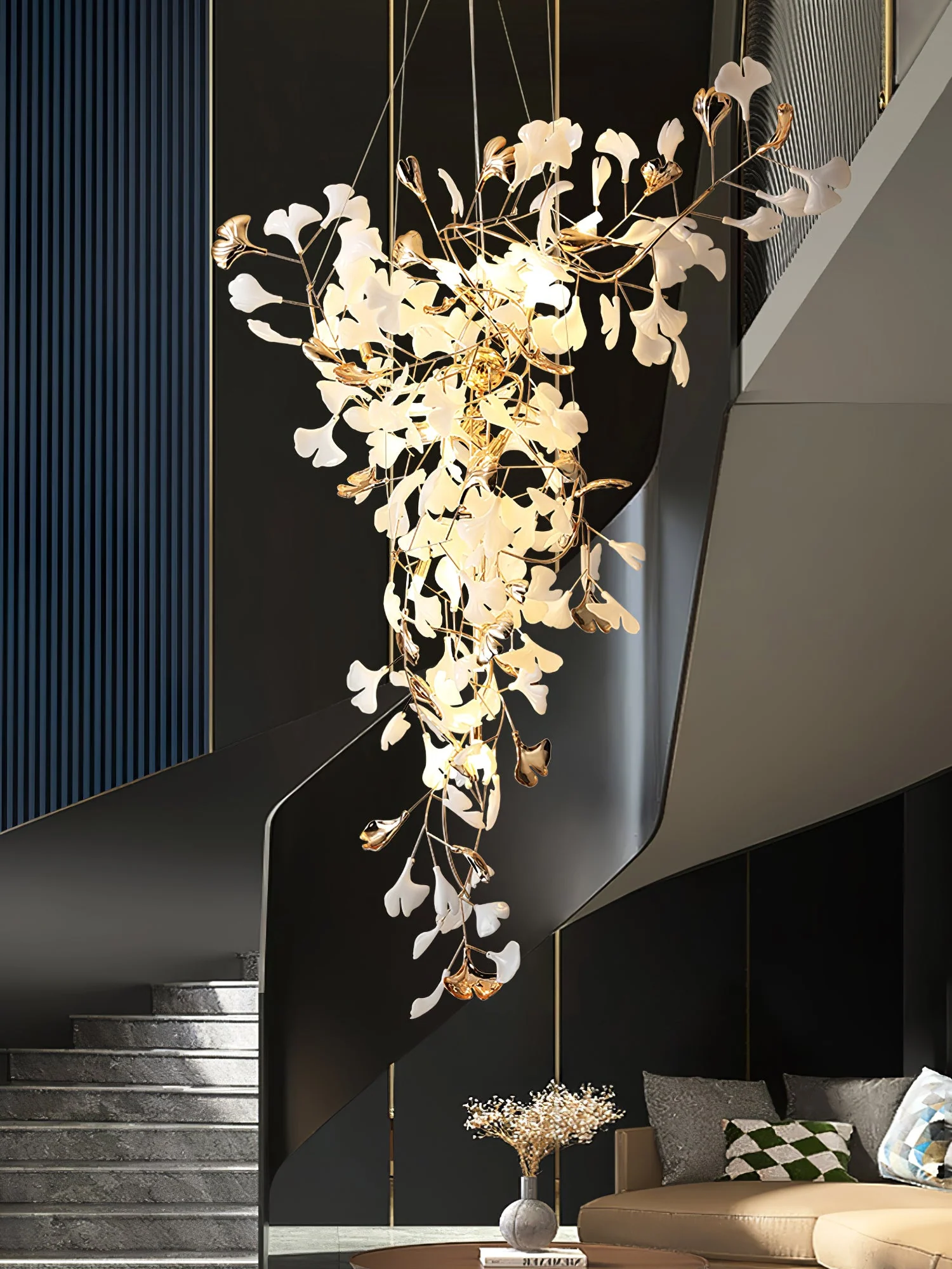 Ginkgo Tip Tlying Chandelier - Image 23