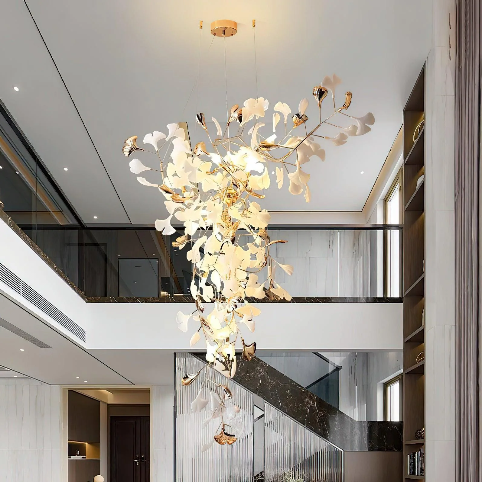 Ginkgo Tip Tlying Chandelier - Image 5