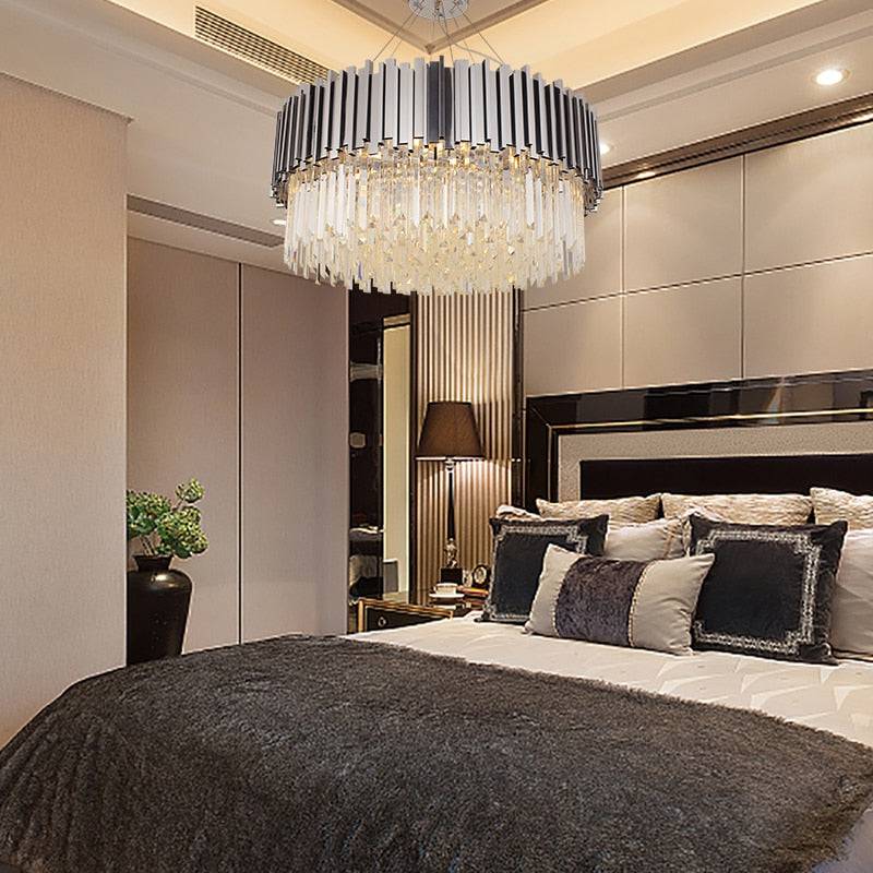 Giovanni Crystal Round Chandelier Polished Chrome - Image 5