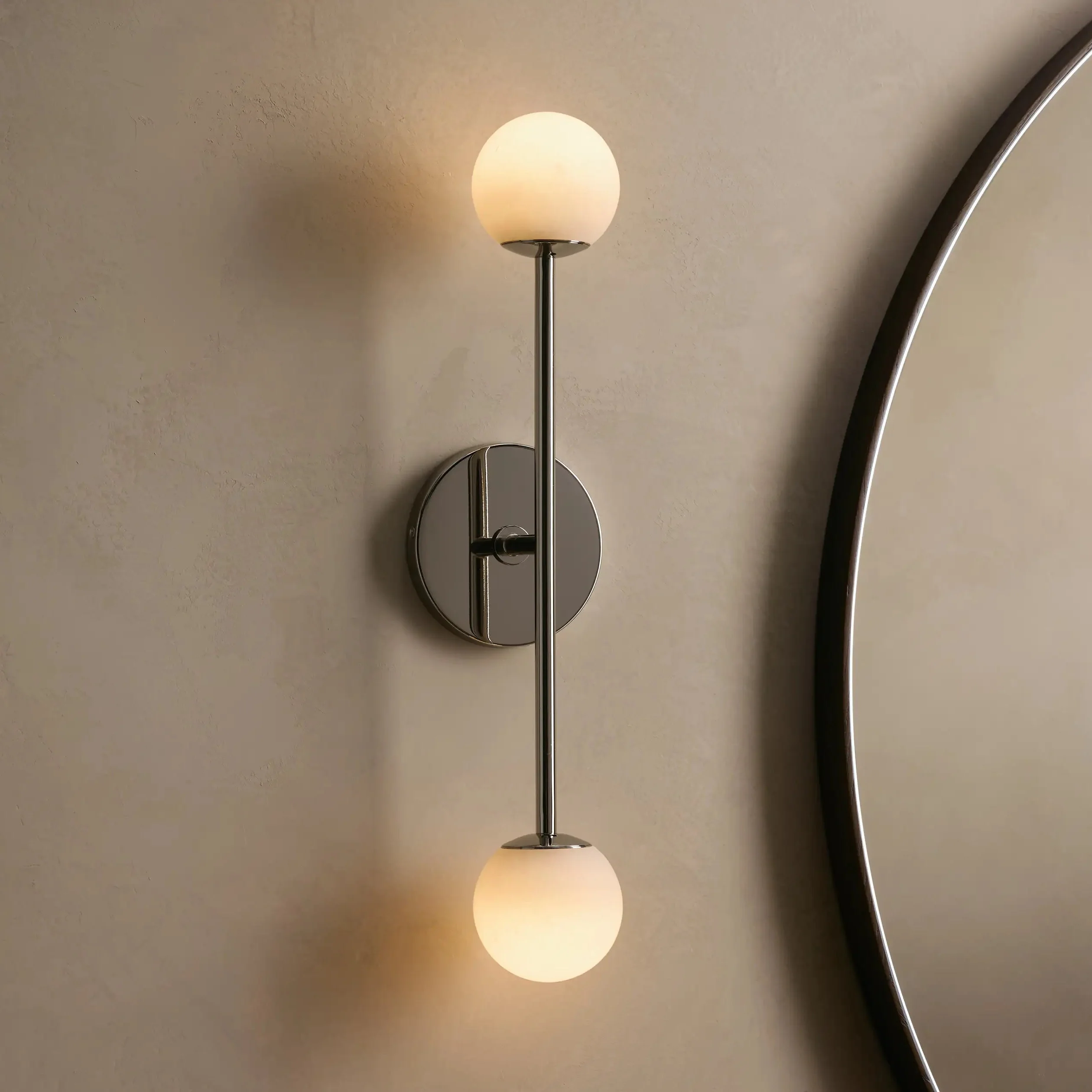 Girouette Double  Alabaster Sconce - Image 4