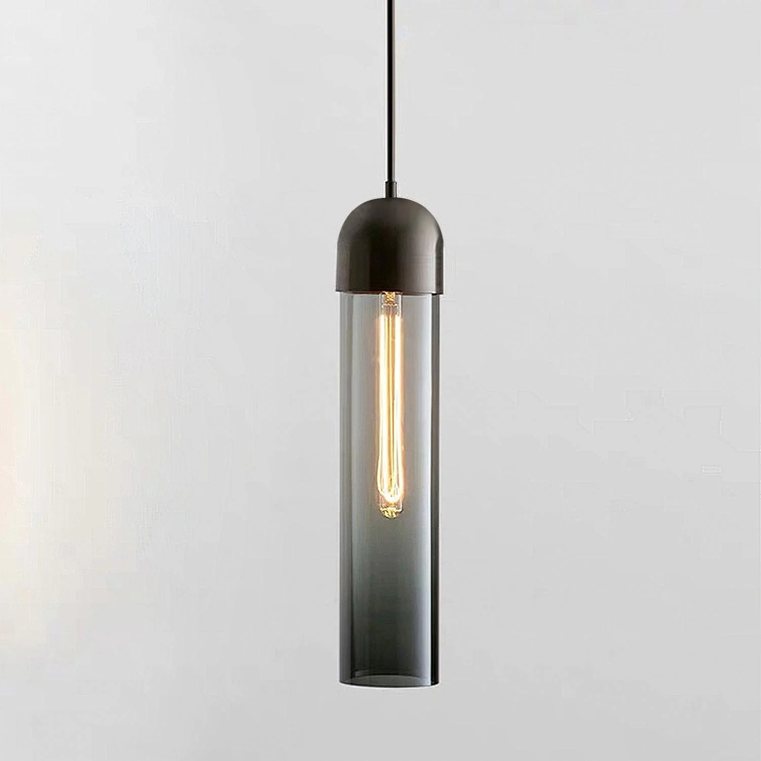 Glass Cylindrical Shape Pendant Light - Image 9