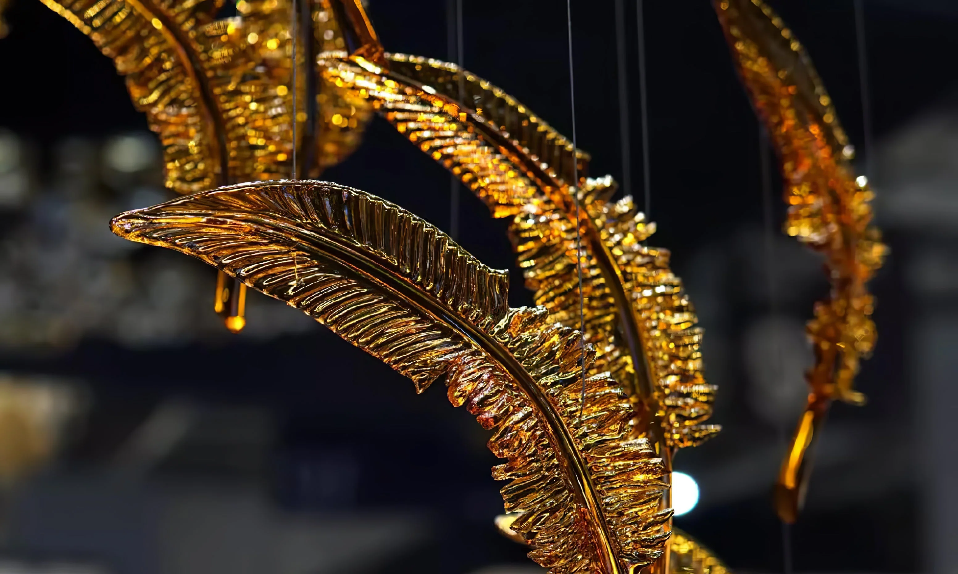 Glass Feathers Flying Chandelier - Image 46