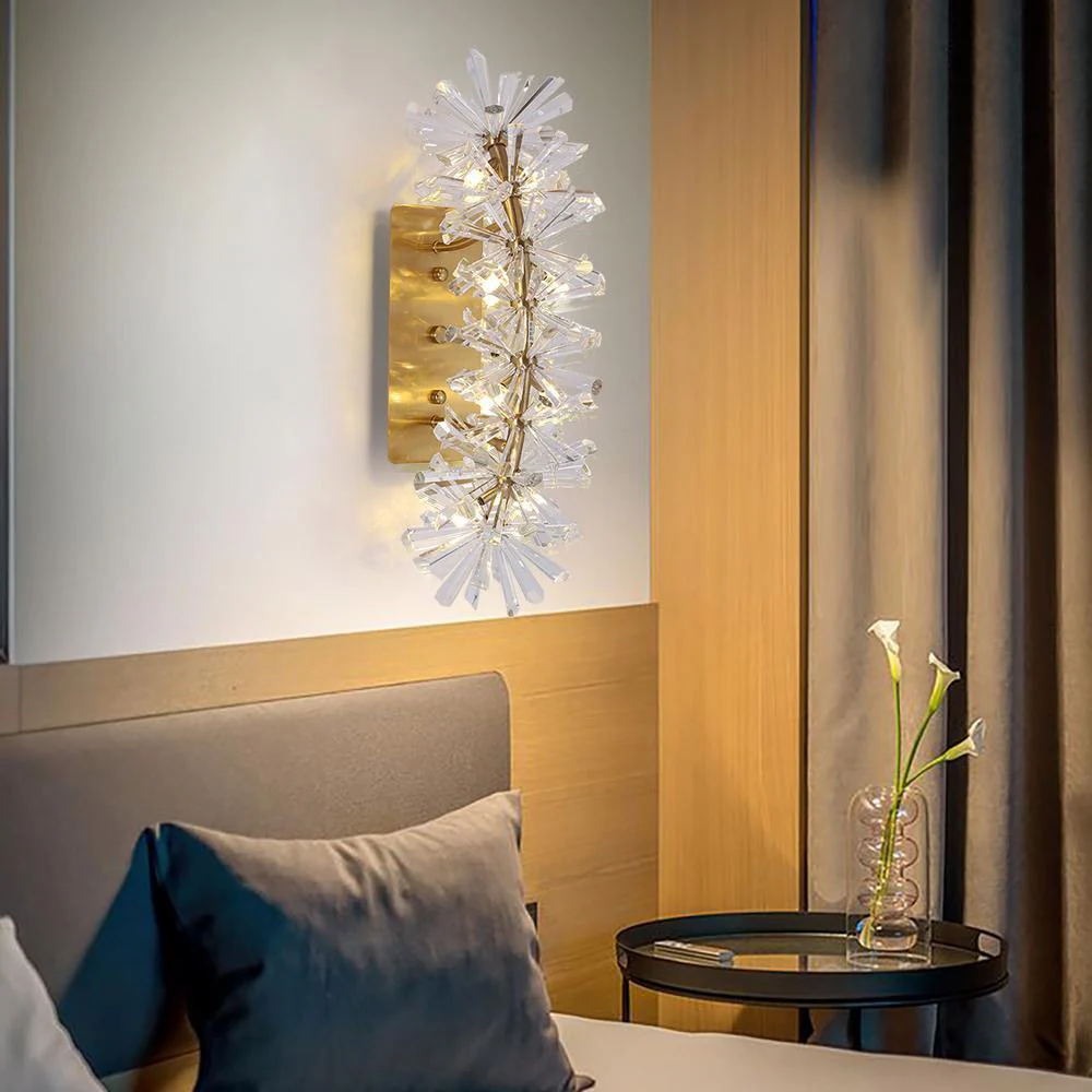 Mira Clear Crystal Wall Sconce - Image 4