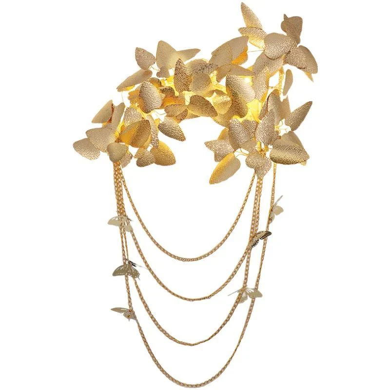 Golden Leaf Sconce 23.6"  47.2" - Image 2