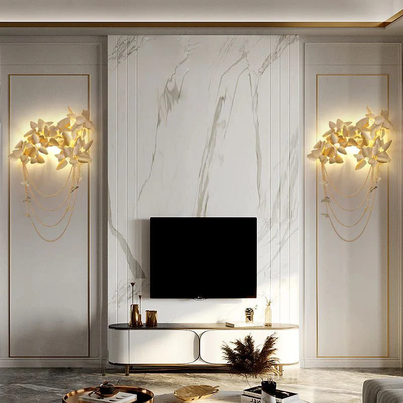 Golden Leaf Sconce 23.6"  47.2" - Image 3