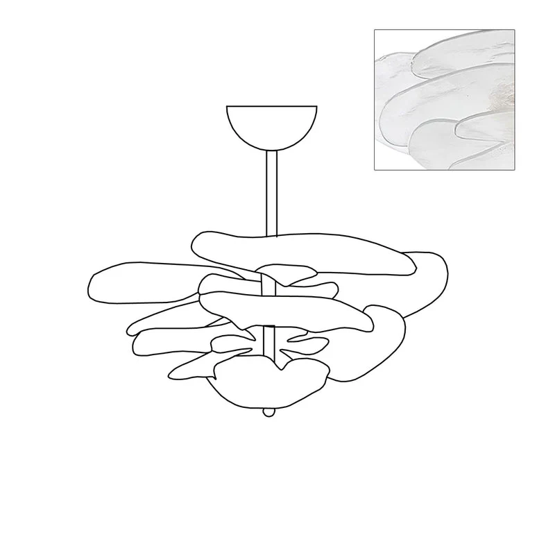 Petals Gold Murano Chandelier - Image 111