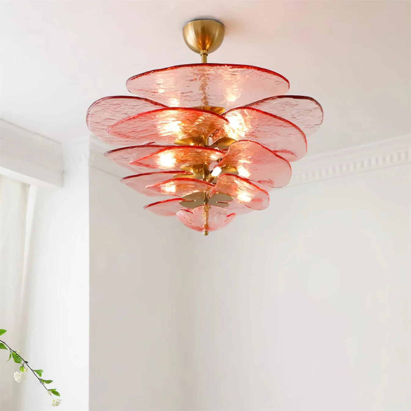 Petals Gold Murano Chandelier - Image 31