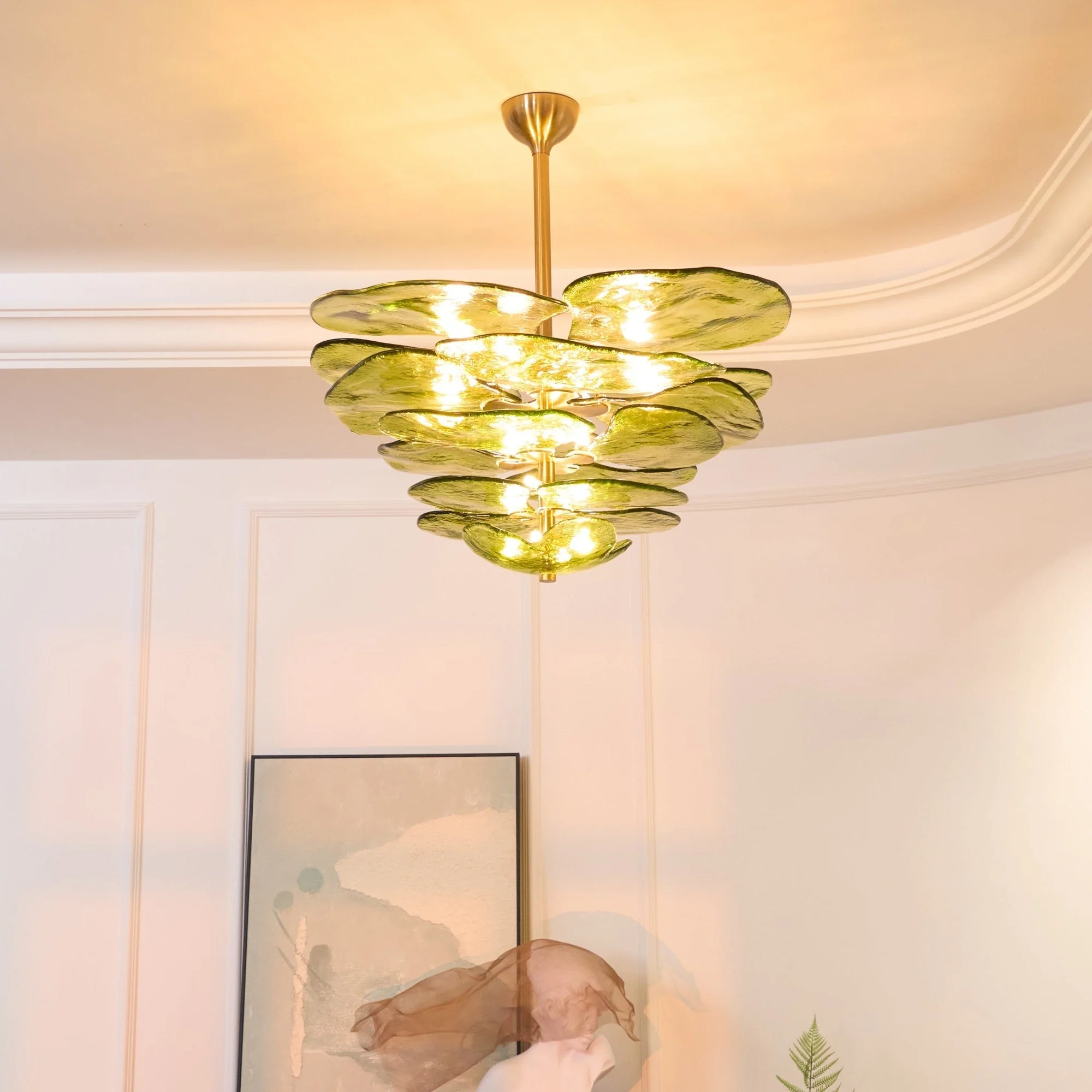 Petals Gold Murano Chandelier - Image 32