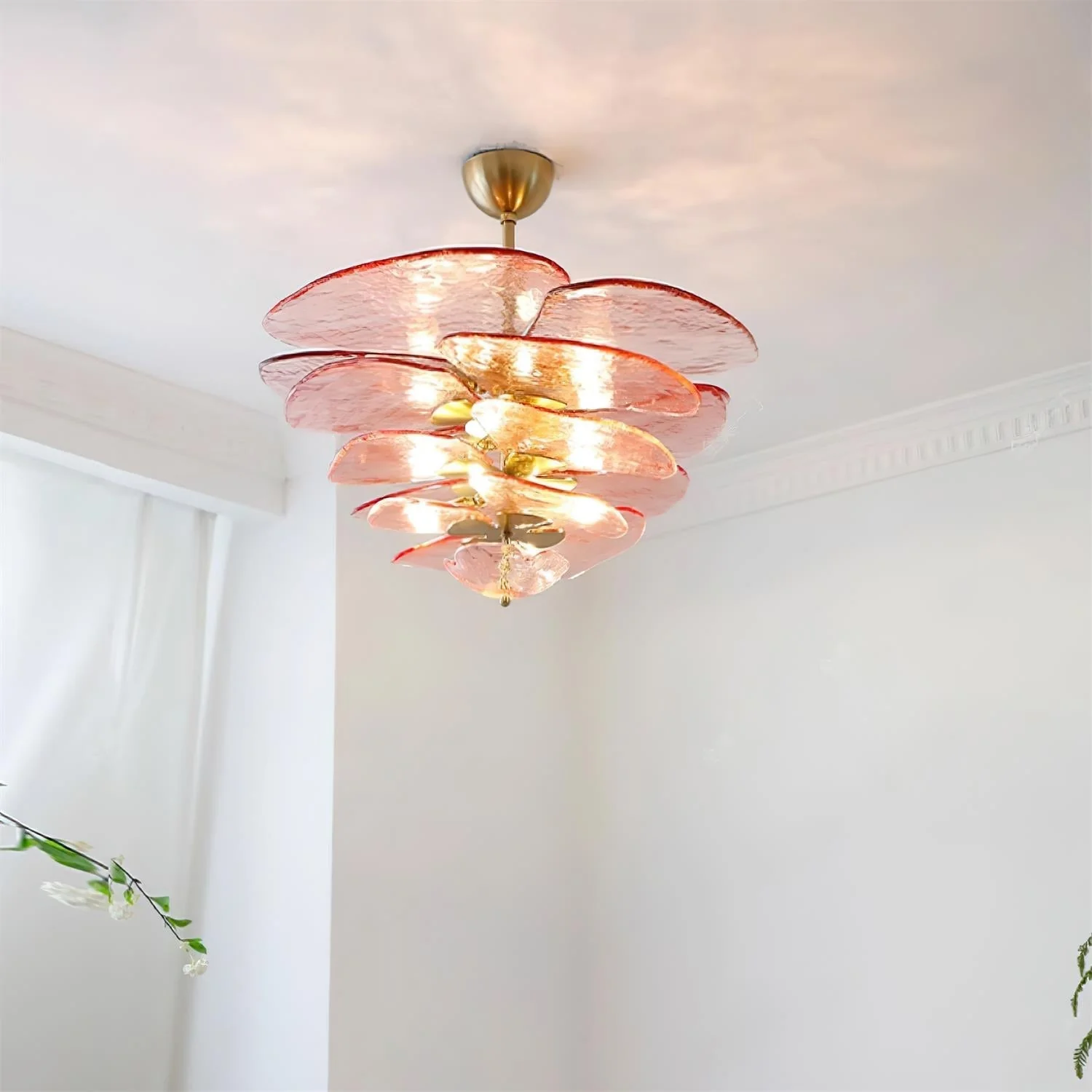 Petals Gold Murano Chandelier - Image 39