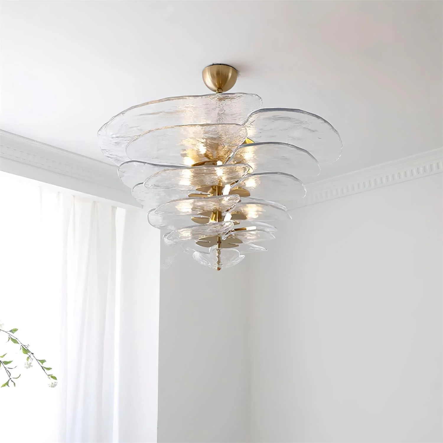 Petals Gold Murano Chandelier - Image 43