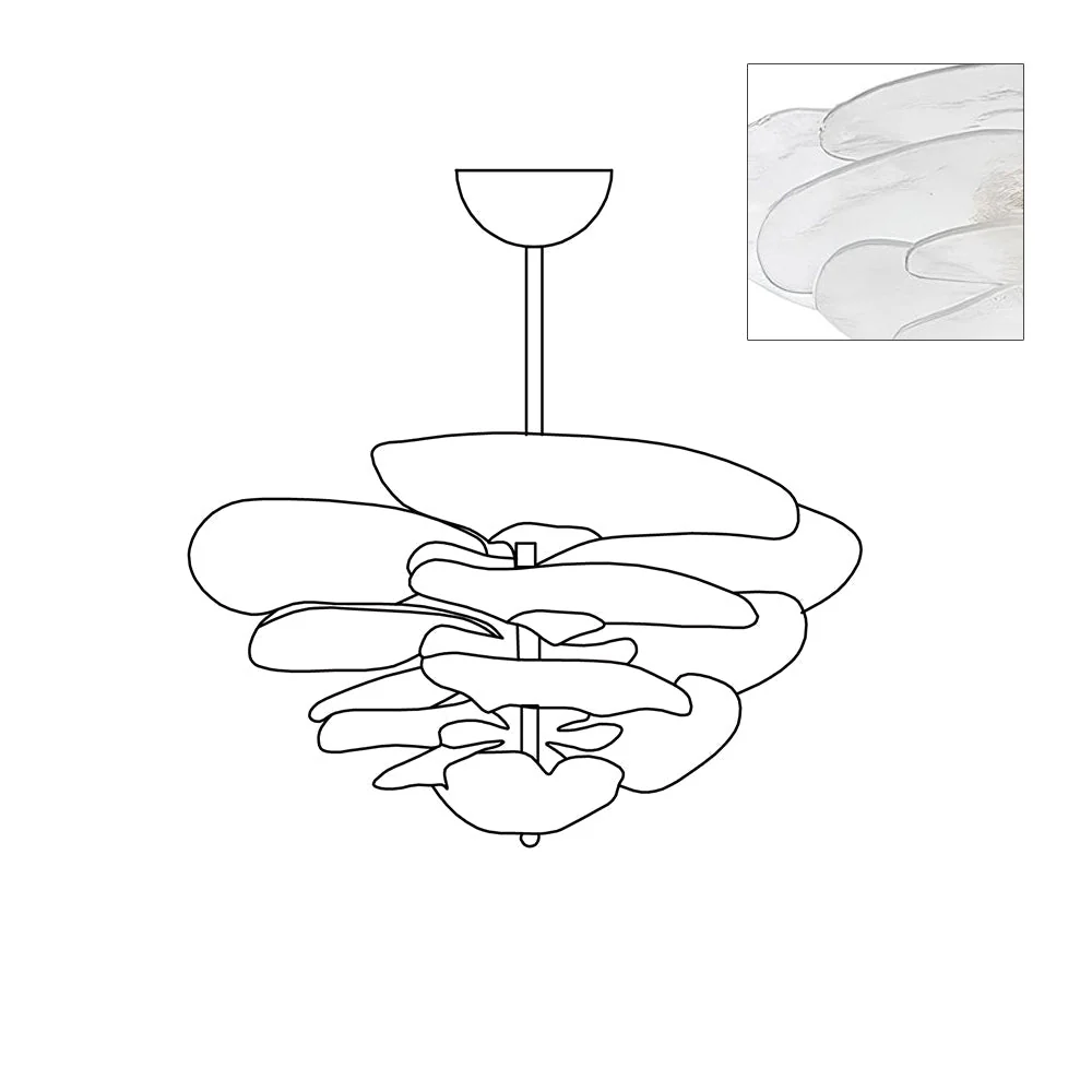 Petals Gold Murano Chandelier - Image 47