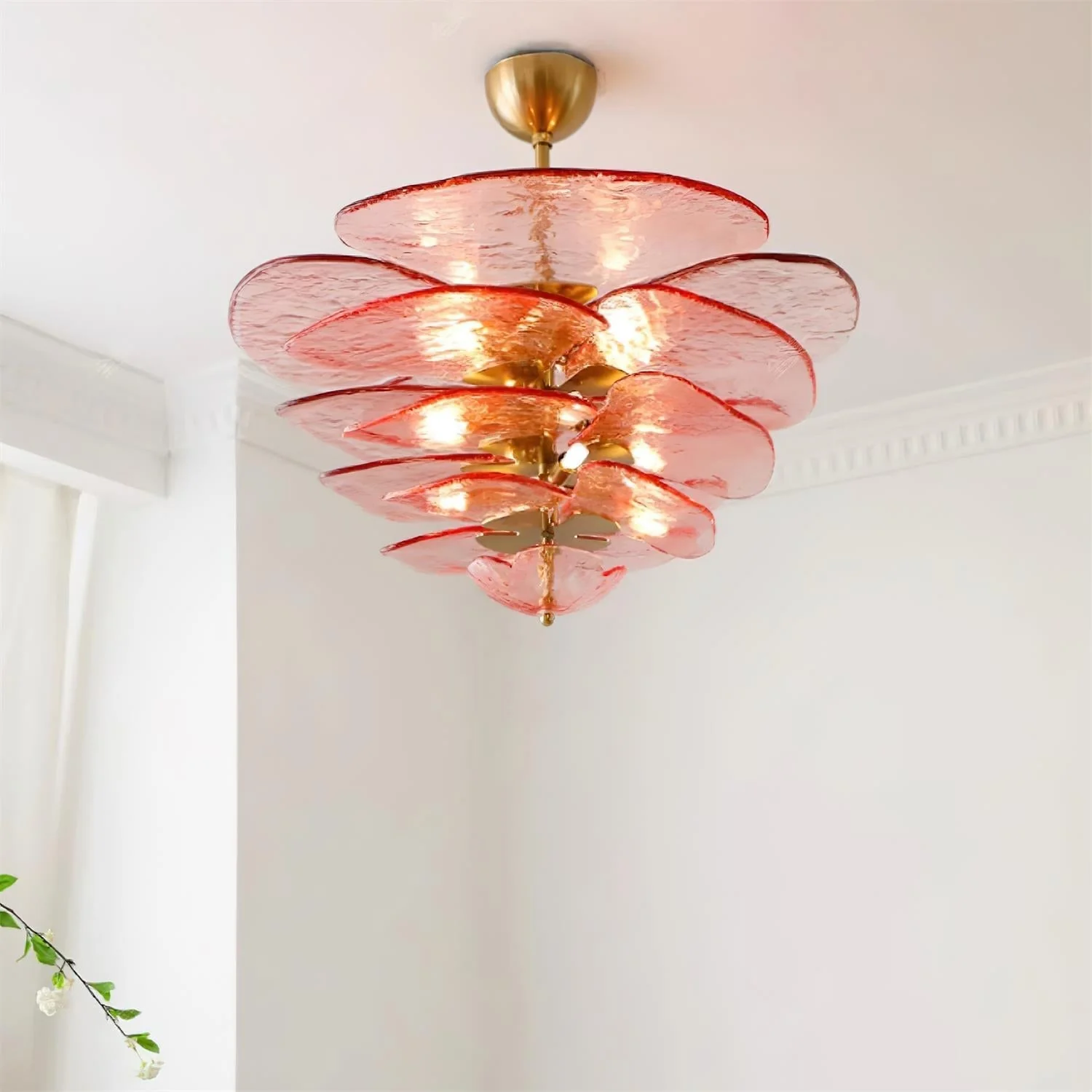 Petals Gold Murano Chandelier - Image 67