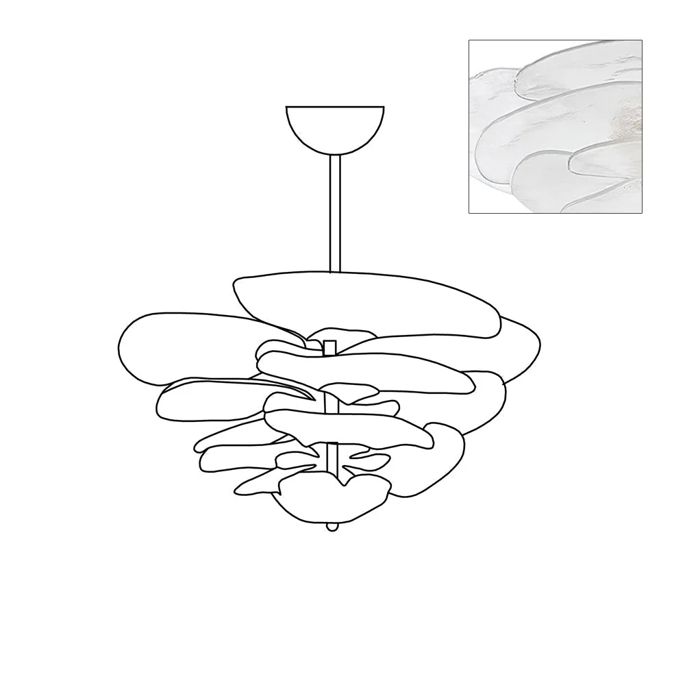 Petals Gold Murano Chandelier - Image 97