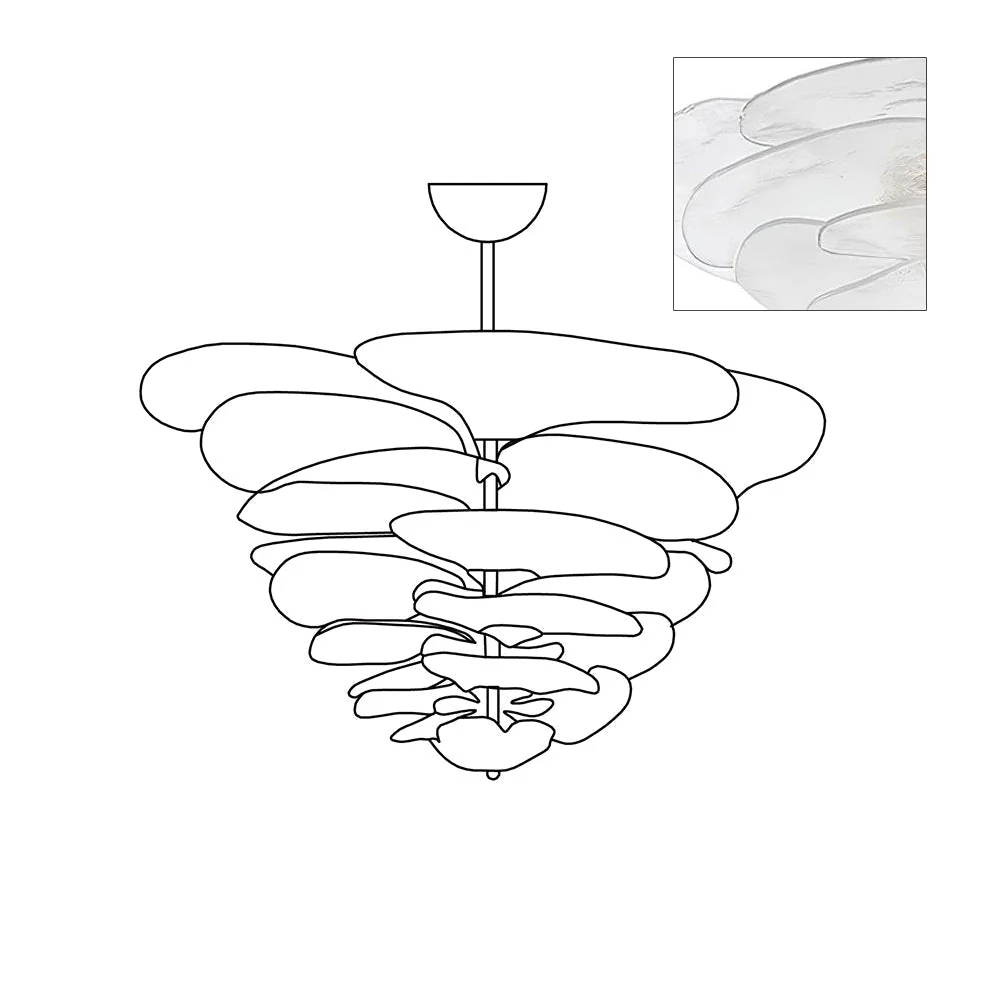 Petals Gold Murano Chandelier - Image 99