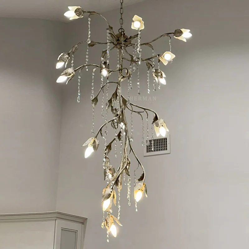 Gothic Viticci Cascade Chandelier 34"H -Silver - Image 5