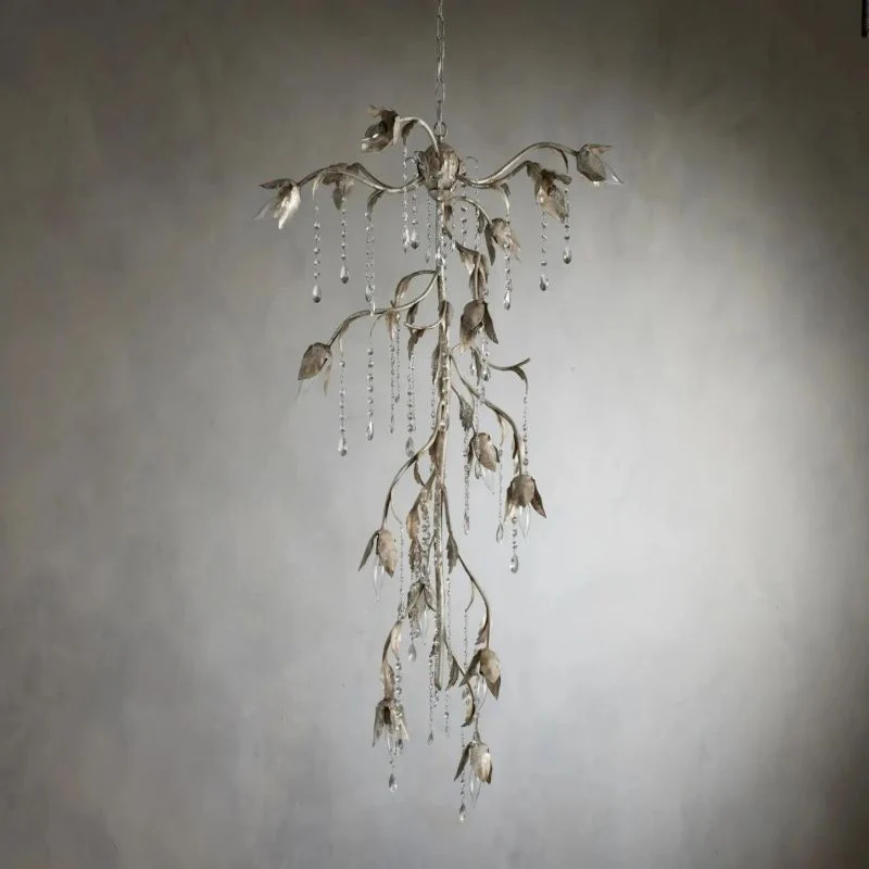 Gothic Viticci Cascade Chandelier 34"H -Silver - Image 8