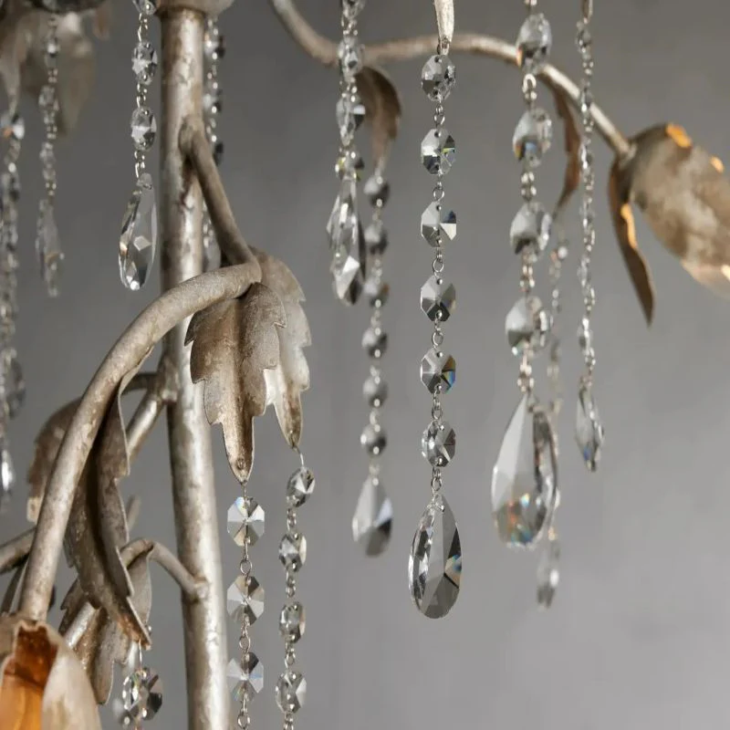 Gothic Viticci Cascade Chandelier 34"H -Silver - Image 9