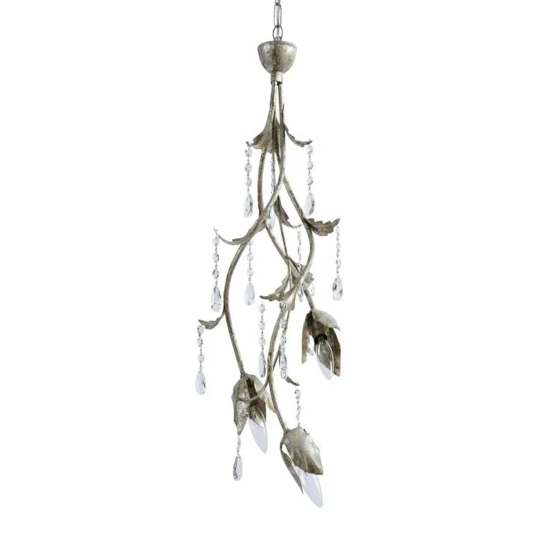 Gothic Viticci Pendant 28"H- Silver - Image 5