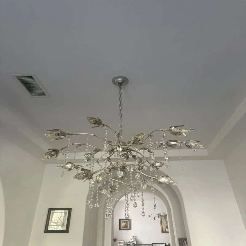 Gothic Viticci Round Chandelier 40"-Silver - Image 12