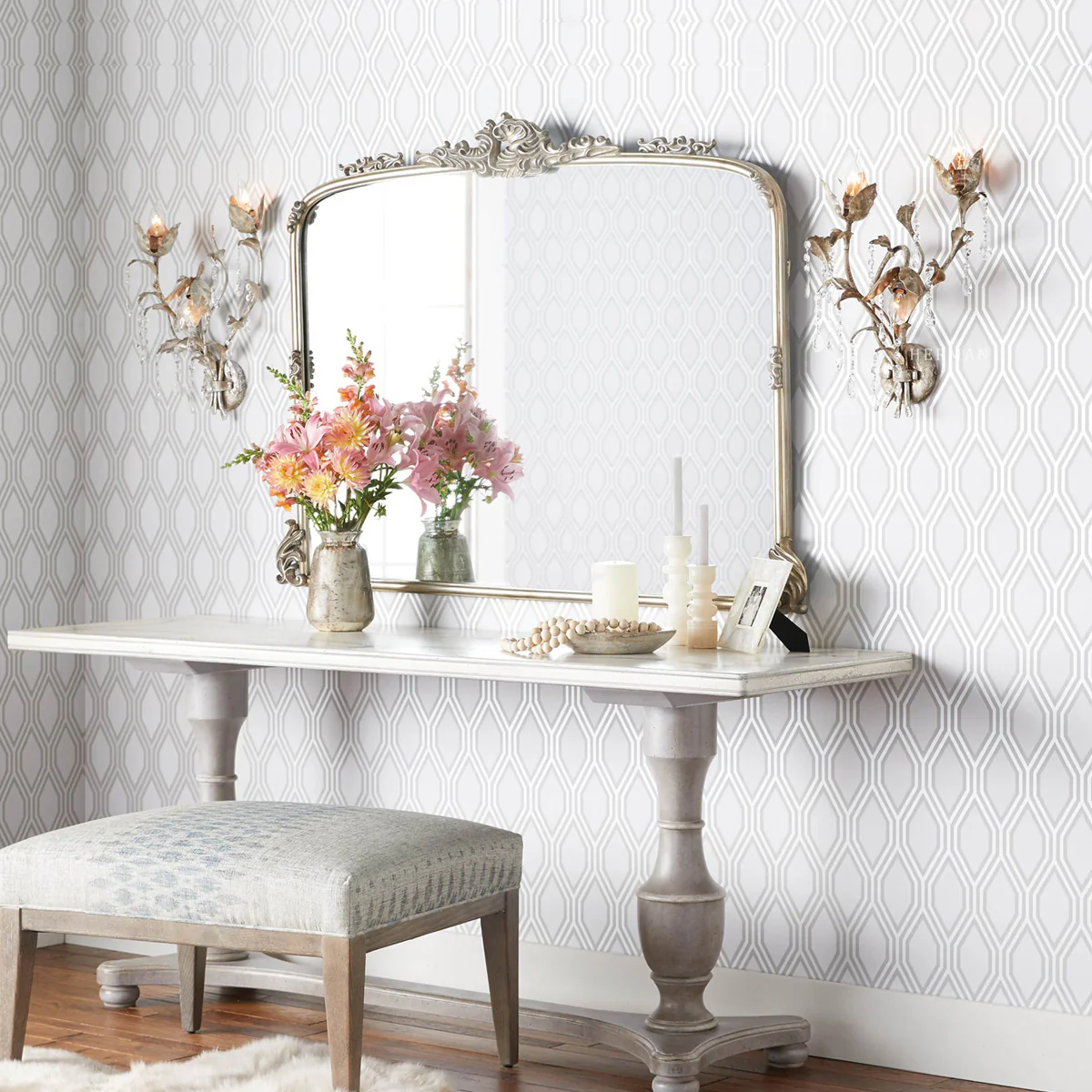 Gothic Viticcio Wall Sconce 3-Light 6-Light - Silver - Image 2