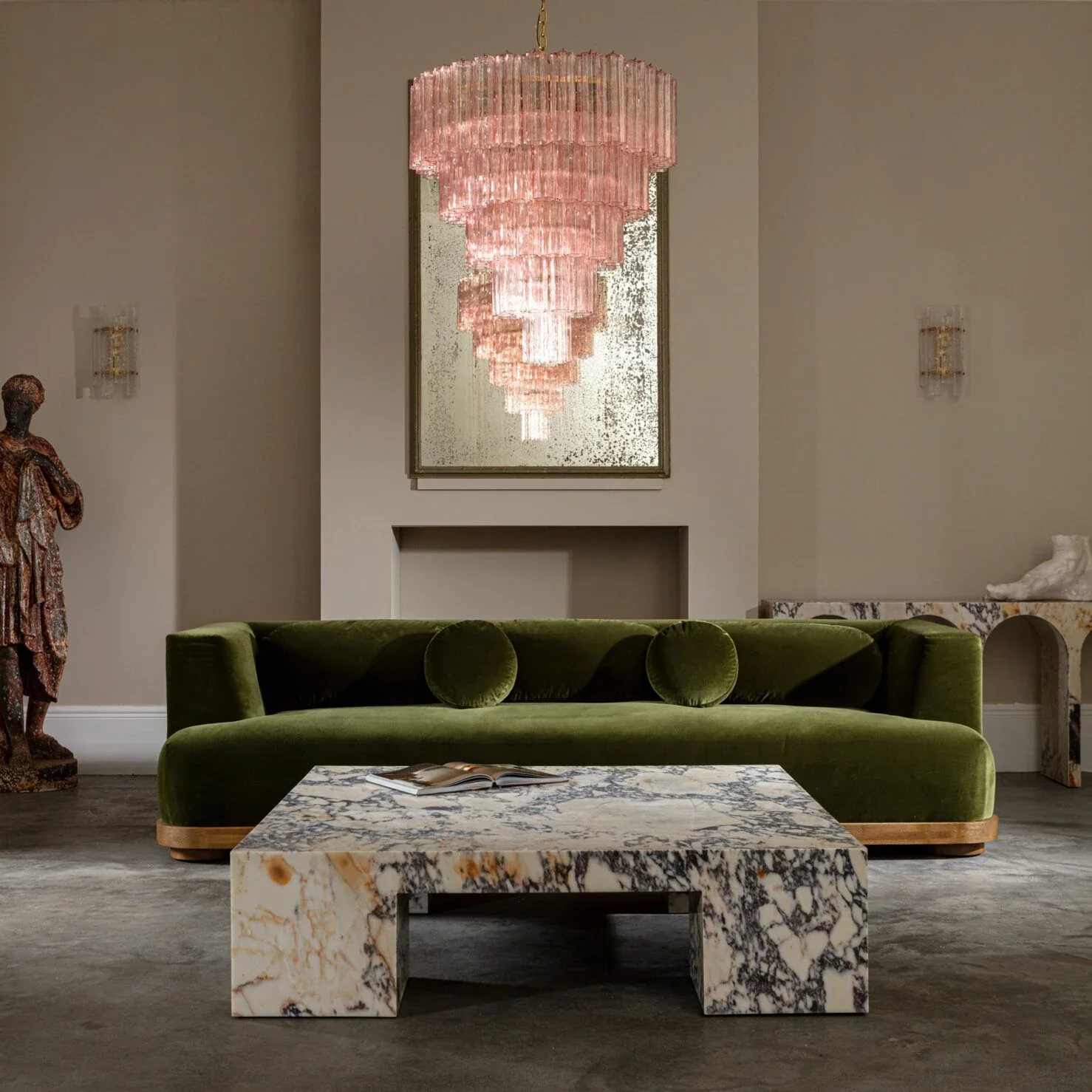 Grande Treviso Murano Chandelier 31.5" - Image 8