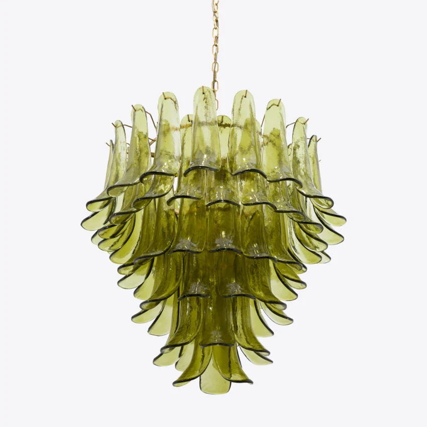Green Petalo Murano Chandelier - Image 10