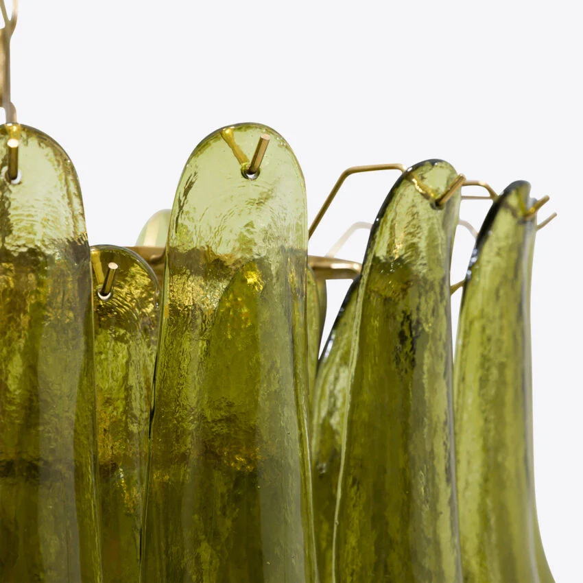 Green Petalo Murano Chandelier - Image 14