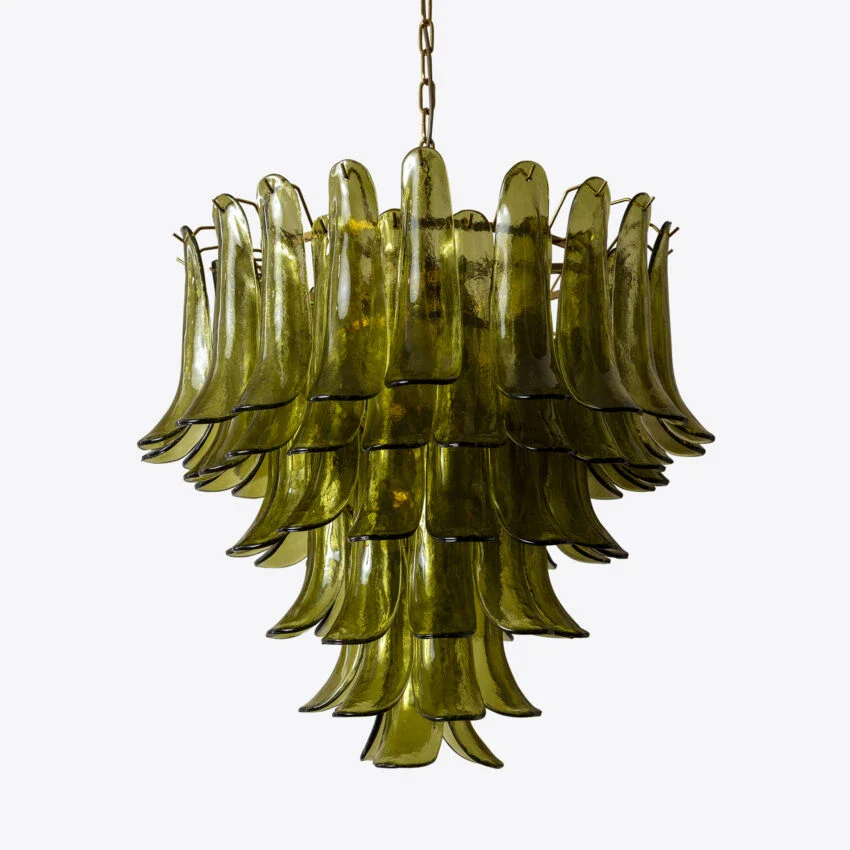 Green Petalo Murano Chandelier - Image 18
