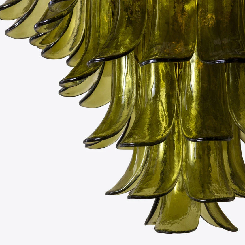 Green Petalo Murano Chandelier - Image 20
