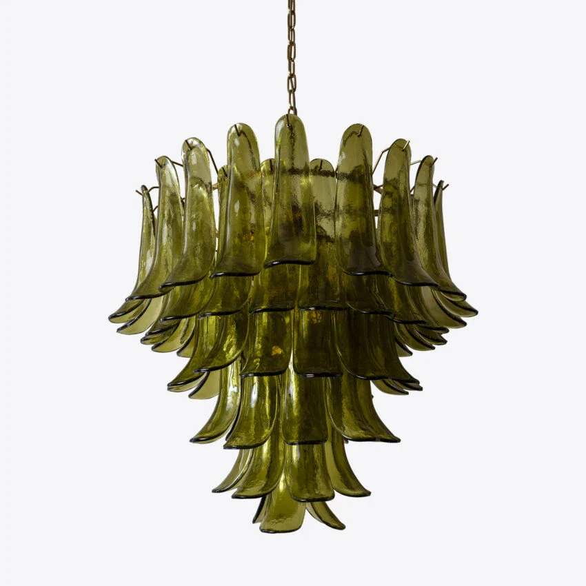 Green Petalo Murano Chandelier - Image 21