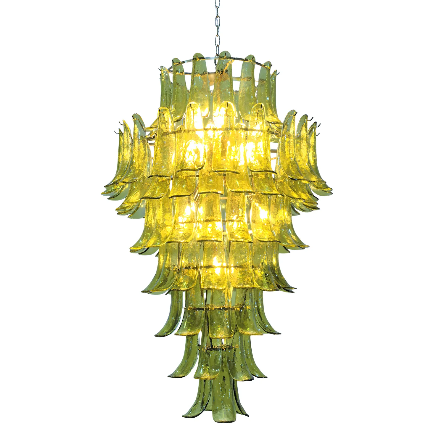 Green Petalo Murano Chandelier - Image 25
