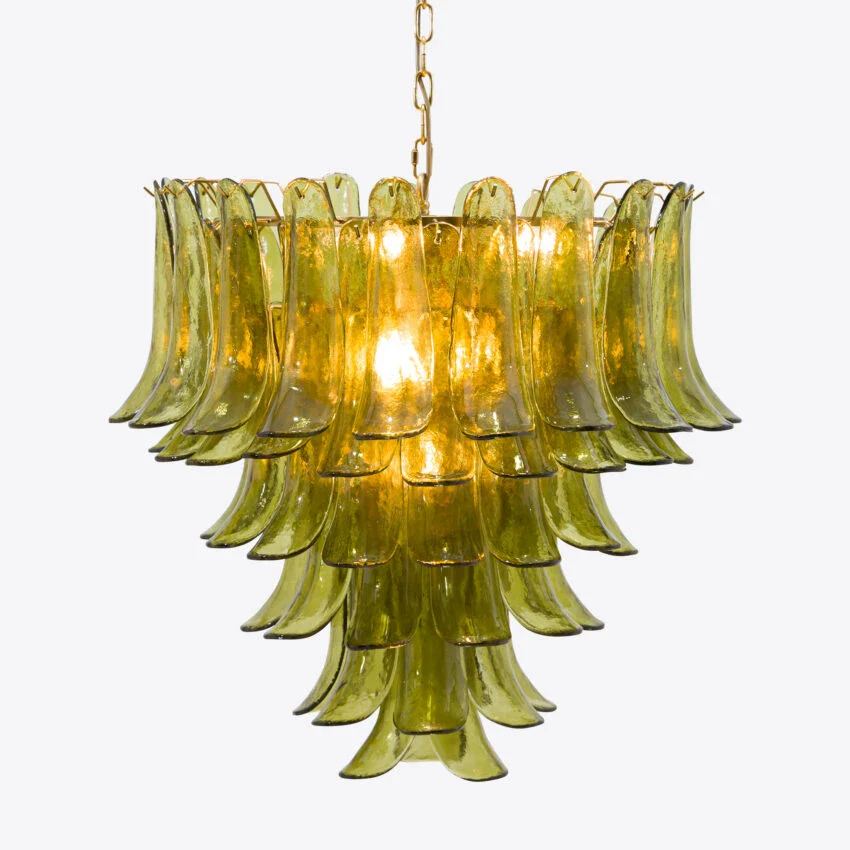 Green Petalo Murano Chandelier - Image 4