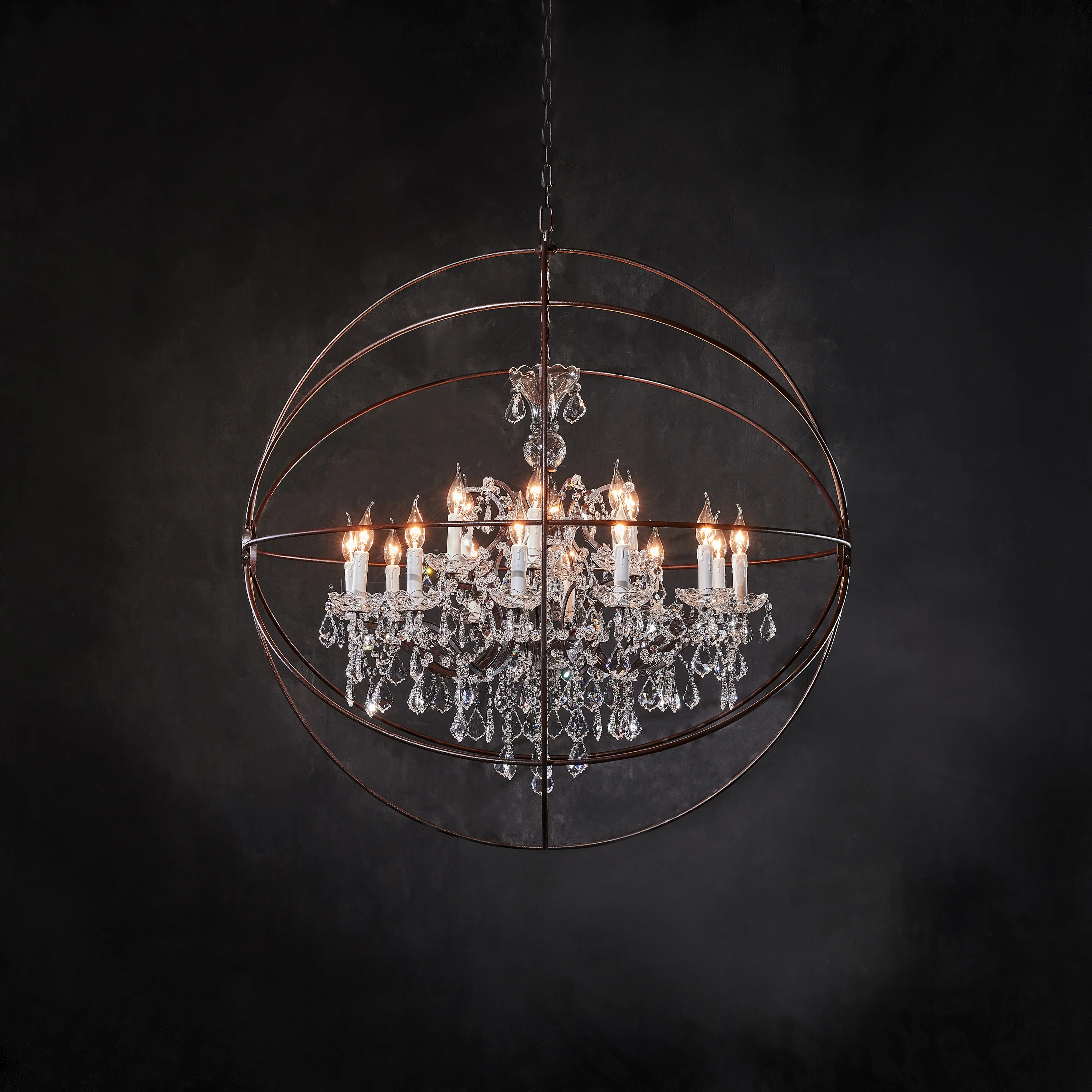 Gyro Crystal Chandelier Natural - Image 4