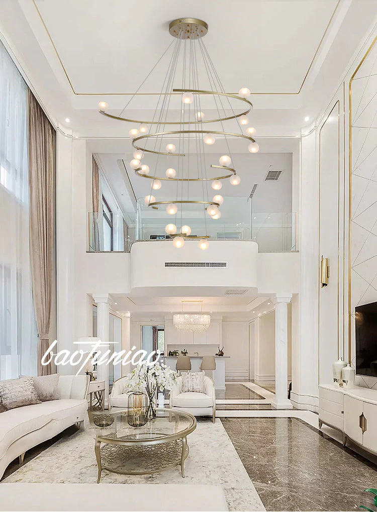 Modern Half Ring LED Chandelier by Aurorae Lighting - Image 4