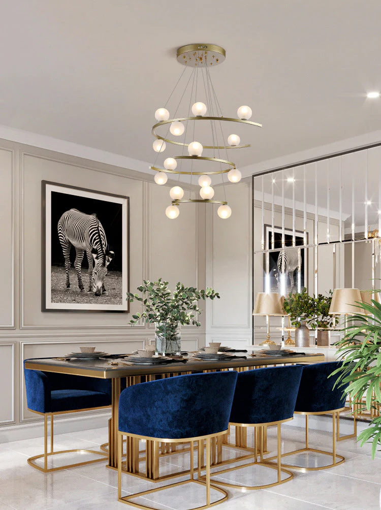 Modern Half Ring LED Chandelier by Aurorae Lighting - Image 6