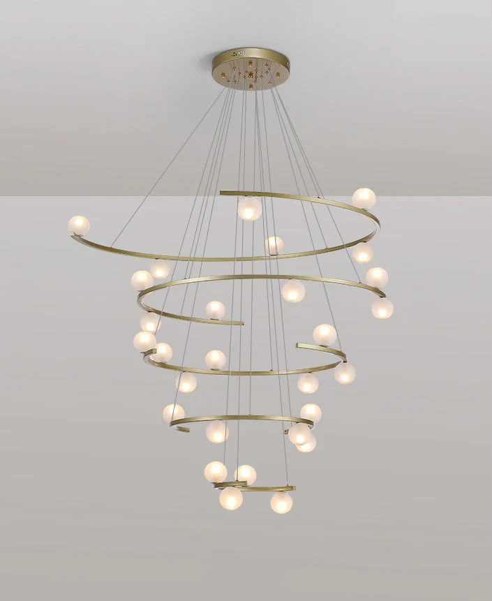 Modern Half Ring LED Chandelier by Aurorae Lighting - Image 9
