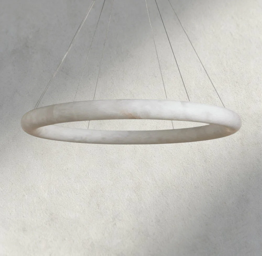 Halima Halo Alabaster Chandelier - Image 4