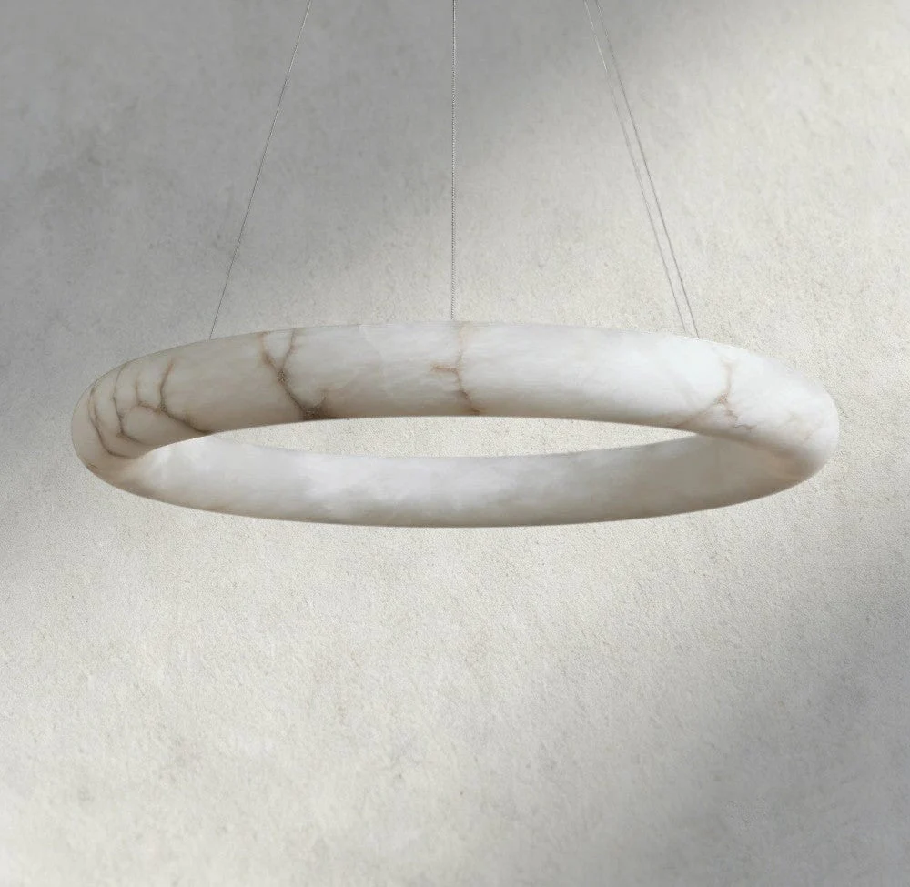 Halima Halo Alabaster Chandelier - Image 9